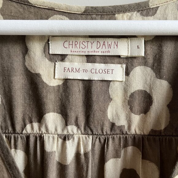 Christy Dawn The Dawn Dress Mocha Daisy Large - Picture 2 of 5